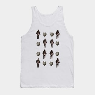 Knight and Shield Pattern Tank Top
